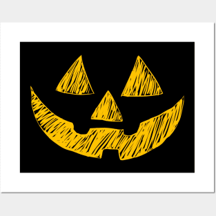 Orange Jack o Lantern Posters and Art